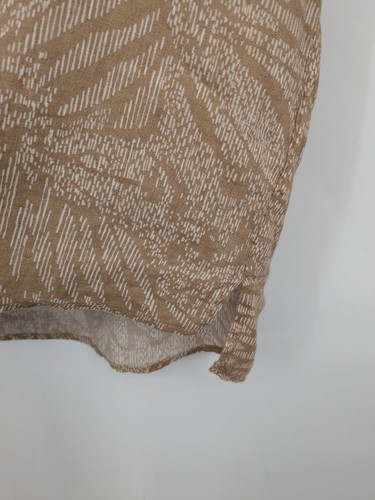 Sigrid Olsen Hawaiian Shirt Women Size L Button Up 100% Linen Floral Coastal 70s - 第 6/9 張圖片