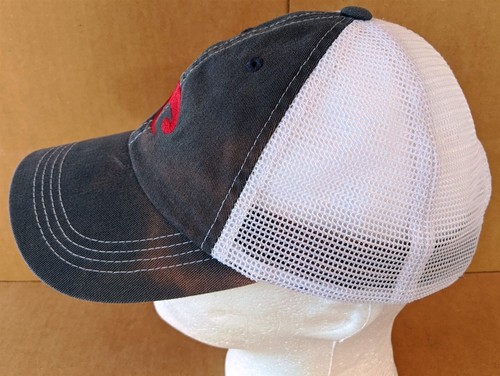 Costa Distressed Gray/White Trucker Mesh Baseball Hat Cap Del Mar Cotton/Poly - Picture 4 of 8