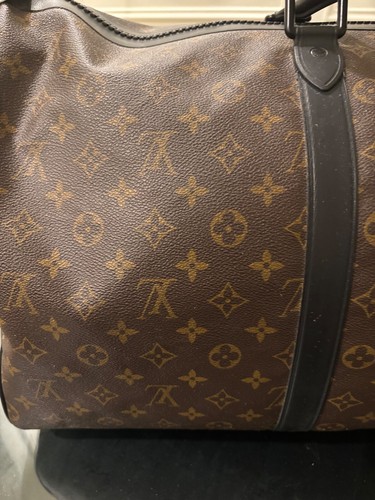 LOUIS VUITTON macassar waterproof monogram bandouliere Keepall 55 duffle bag - Picture 15 of 22