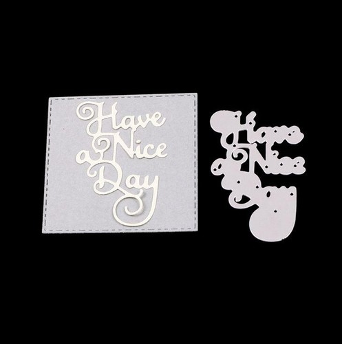 Have Nice Day Letter Metal Cutting Dies Stencils Scrapbooking Card Making craft - Picture 5 of 5