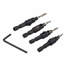 5PCS Set Screw Countersink Drill Bit For Woodworking Hole Opener #F22