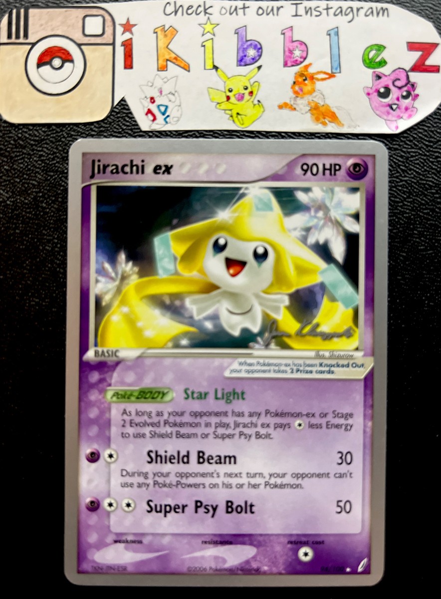 Jirachi Ex 94/100 NM Pokémon World Championships 2008 Signed Promo