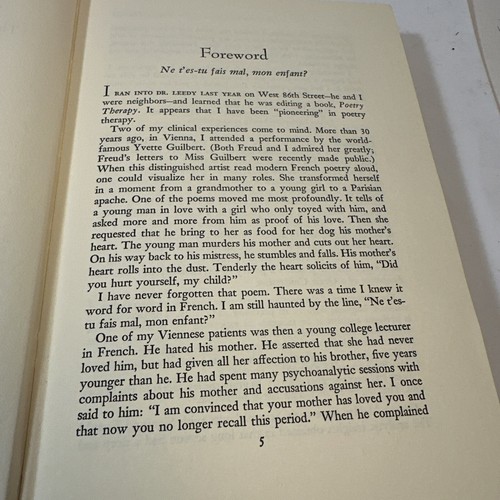 Poetry Therapy by Jack J. Leedy 1969 Hardcover – Vintage Psychotherapy Book - Picture 6 of 15