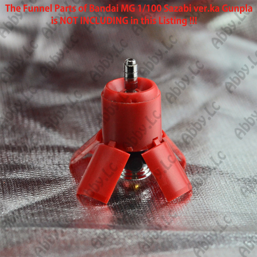 for MG 1/100 Sazabi ver ka Fin Funnel CJ Model Silver/Gold Muzzle