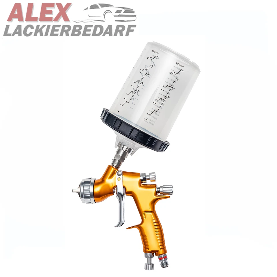 200x GERKO Becher Paint System Kit 125 µ 400ml Autolack Lackierpistole - Bild 4 von 4