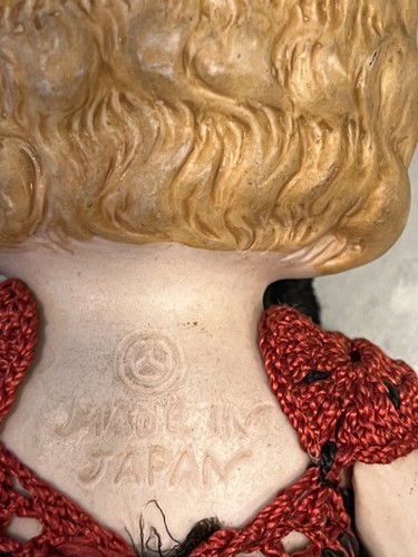 8” Frozen Charlotte Japan Nippon Bisque doll Kewpie flapper crocheted dress - Picture 4 of 4