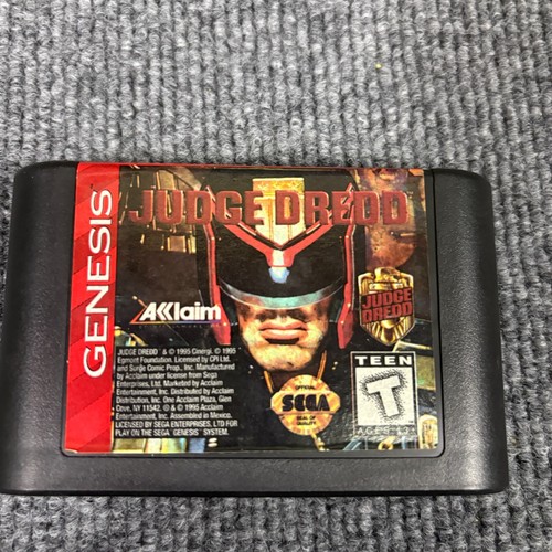Judge Dredd Sega Genesis mit Box Artwork getestet funktioniert sehr guter Zustand - Bild 3 von 5