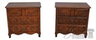 L66445: Pair HENREDON Pierre Deux 3 Drawer Nightstands