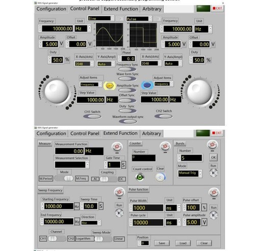 JDS6600 0-60MHz DDS Signal Generator Counter 2-CH Waveform Function Generator - Bild 7 von 8