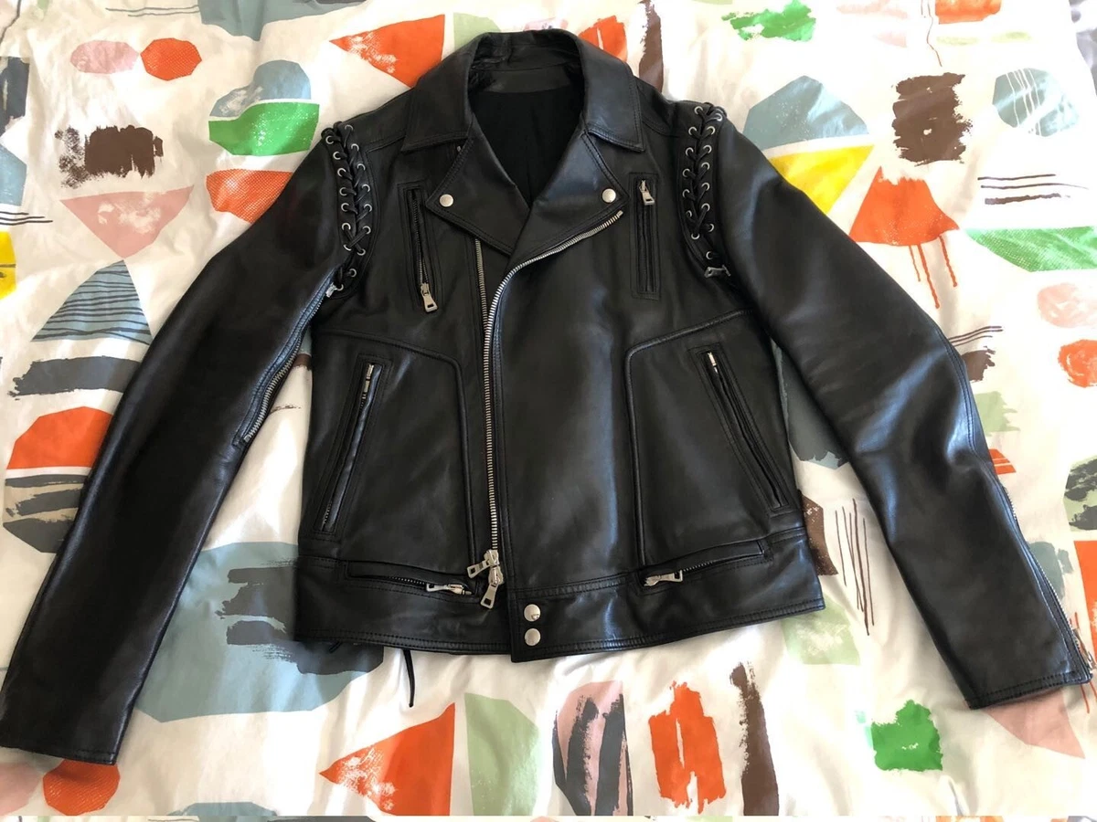 Balmain Leather Outer Shell Coats, Jackets & Vests Motorcycle