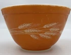 Pyrex Vintage Orange Autumn Harvest Wheat Mixing Bowl 750ml #401 USA