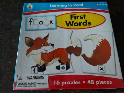 CARSON DELLOSO LEARNING TO READ FIRST WORDS (NEW ) SEALED 4 & UP