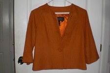 Stunning 1960's Jerry Lewis Classic Luxuries Burnt Orange Coat Size Xs