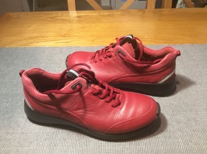 ecco red trainers