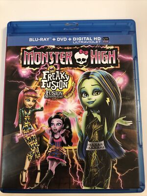 Monster High: Freaky Fusion (Blu-ray/DVD,2-Disc Set) Free Shipping in Canada