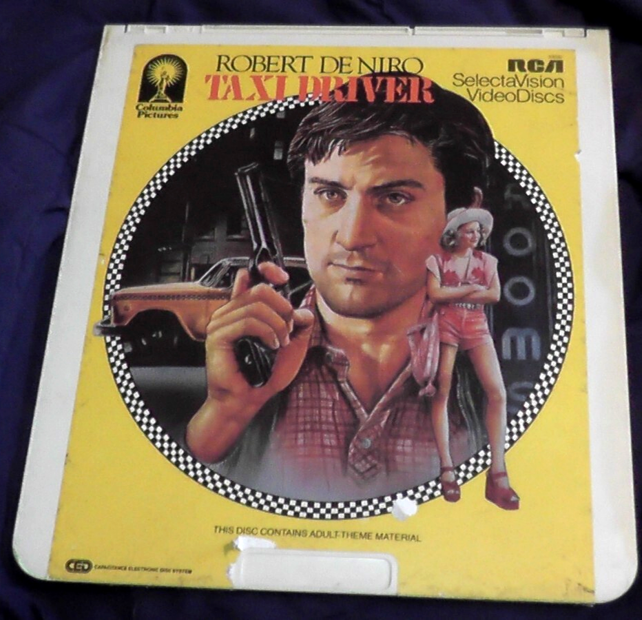 CED VIDEODISC TAXI DRIVER ROBERT DE NIRO 1982 RCA CAPACITANCE