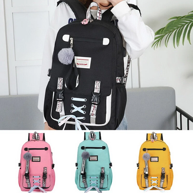 Large School Bags for Teenage Girls Usb with Lock Anti Theft Backpack Women  Book Bag Big High School Bag Youth Backpack