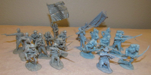 Soldats Conte Collectibles Guerre Civile Américaine - 6 Nordistes En Marche - 54mm