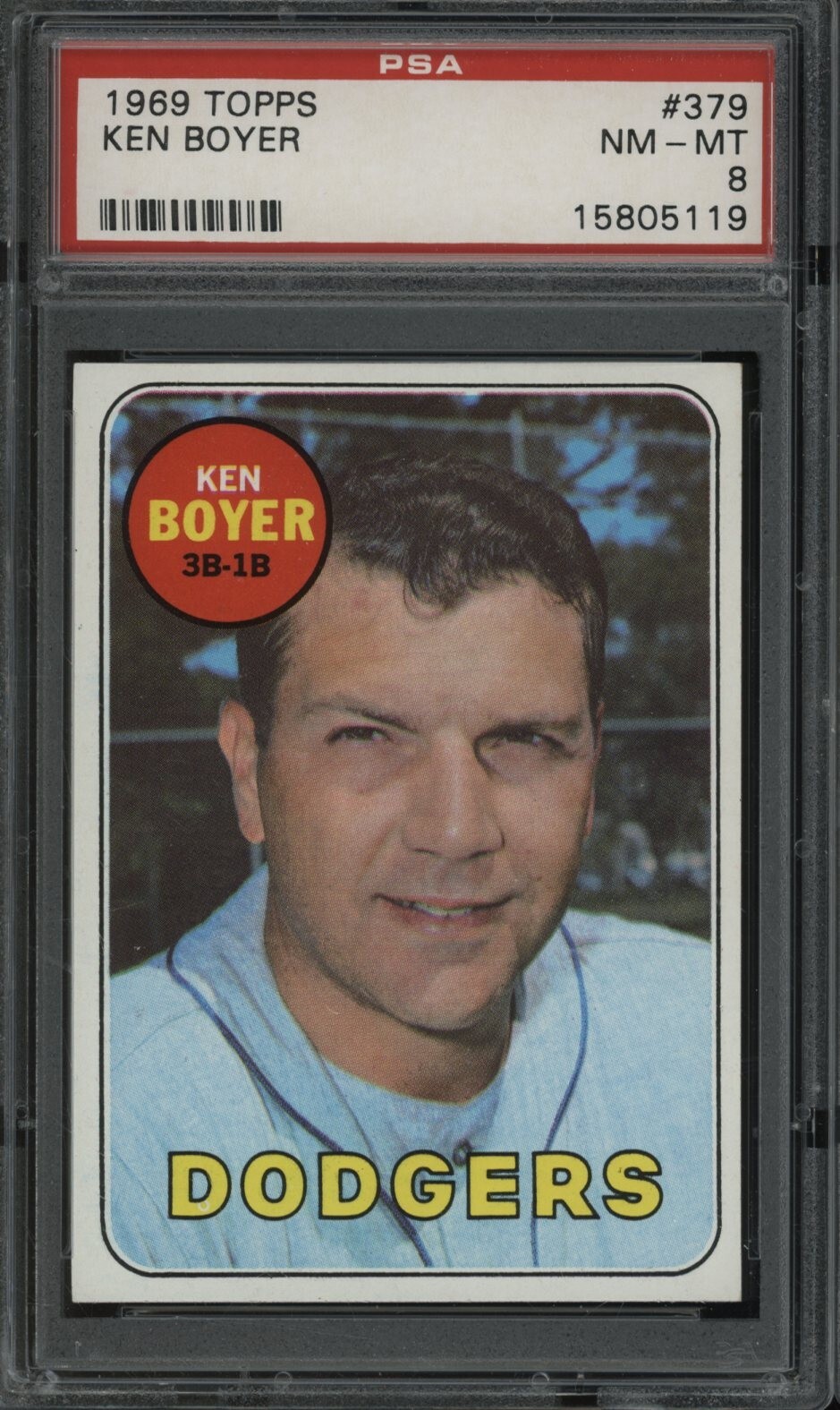 1969 Topps 379 Ken Boyer Los Angeles Dodgers PSA 8 NMMT eBay
