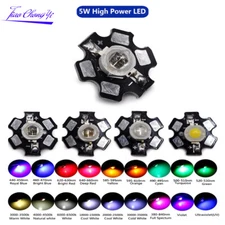 5W High Power LED chip Lamp Bulbs SMD Diodes  UV IR Light Beads With 20mm PCB