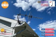 Free HDTV Yagi Outdoor Antenna 250 Mile for Digital OTA Broadcast Reception