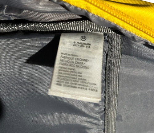 Levi's Backpack - Yellow/White/Navy Blue Nylon 18 x 12 x 6 inches - Picture 5 of 10