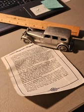 DANBURY MINT CLASSIC CARS OF THE WORLD 1:43 PEWTER 1927 BUGATTI ROYALETYPE 41COA