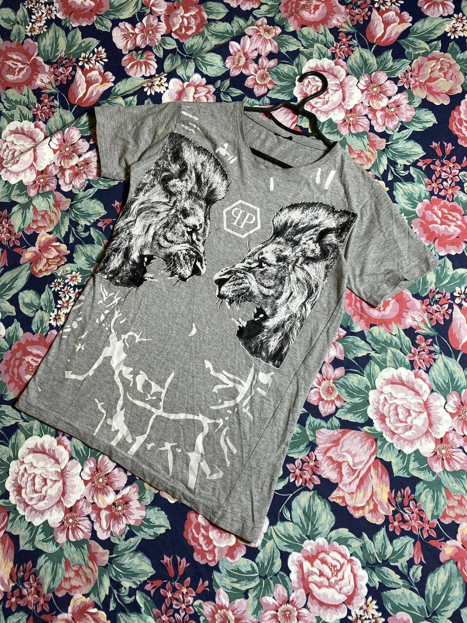 Philipp Plein Men's T-Shirt Skull Tee Gray