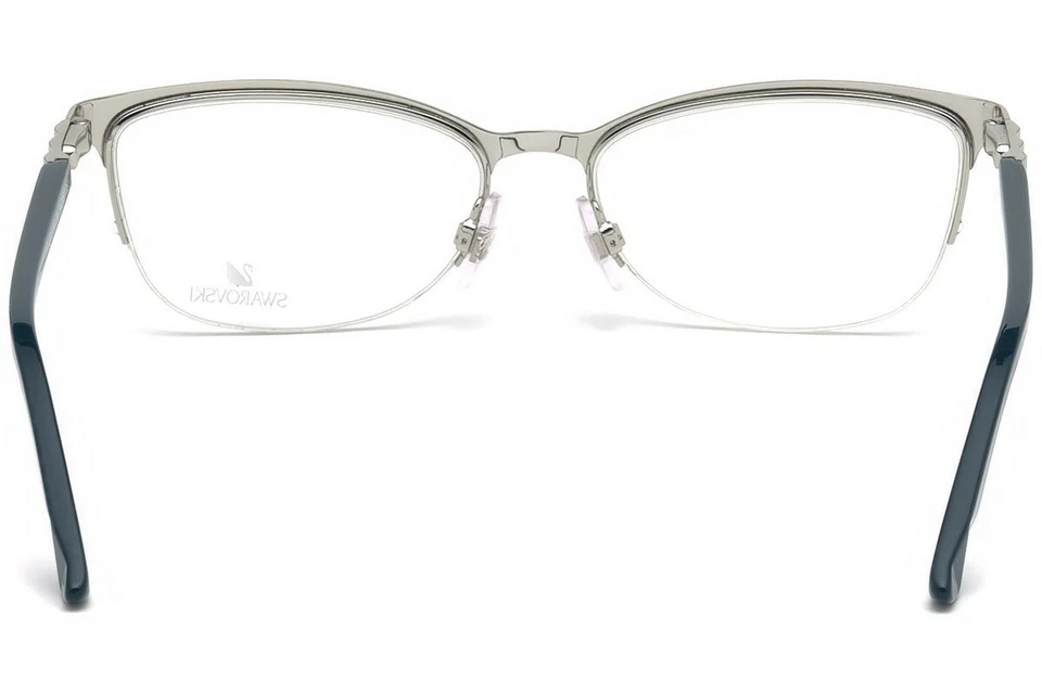 Marco de gafas de metal semi borde azul Swarovski Good SW5169 096 54-16-135 SK5169 Foto 4 de 4