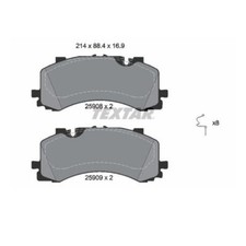 Textar 2590801 Bremsbelagsatz Scheibenbremse Vorne für VW Touareg Audi A6