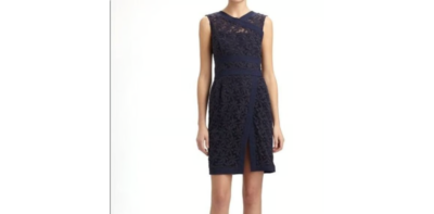 NWT NANETTE LEPORE Navy Blue Lace Dress Size 4 | eBay