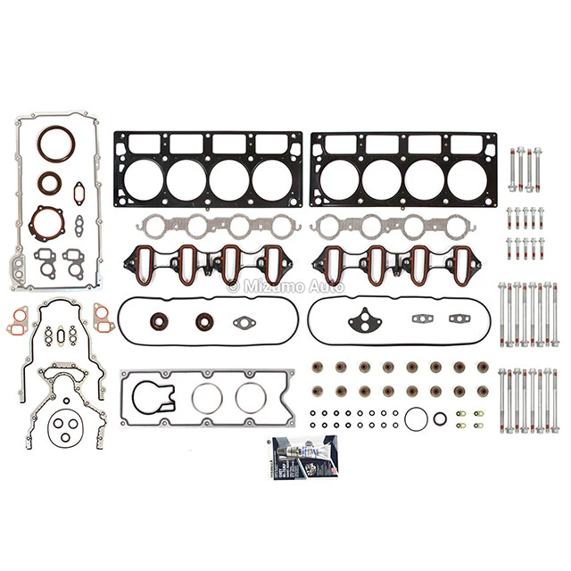 Full Gasket Set Head Bolts Fit 01-03 GMC Hummer Chevrolet Cadillac 6.0 N U - Image 2 of 4