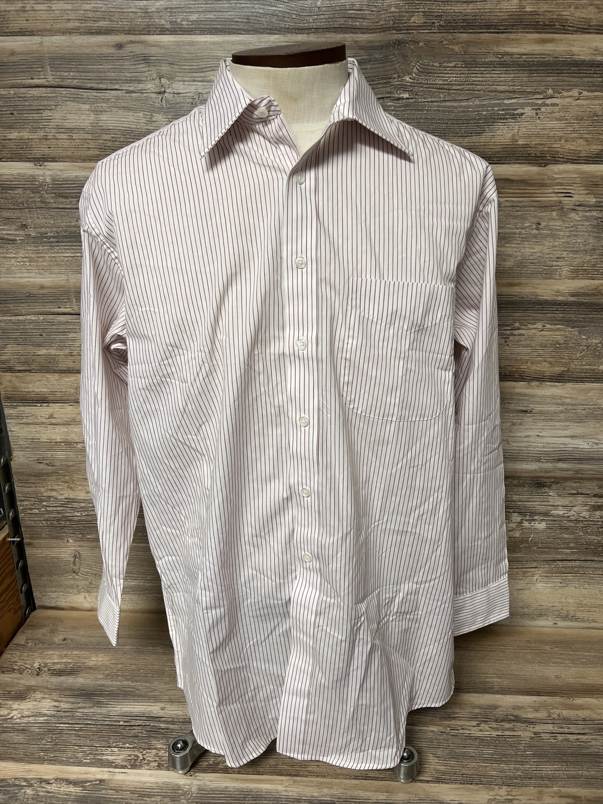 FILA Camicia elegante The Savile Row uomo vintage manica lunga taglia 16 41 nuova senza etichette V15