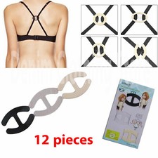 12 Cleavage Control Holder Clips Hide Bra Clasp Strap Buckle Adjust Converter