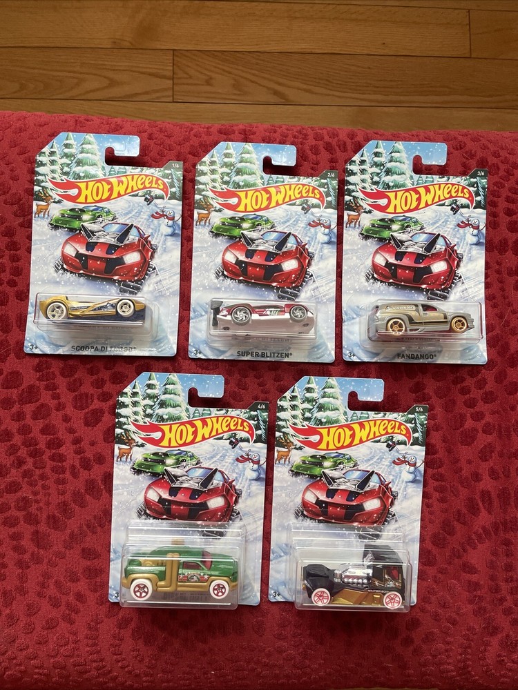 Hot Wheels Holiday Hot Rods Lot Of 5