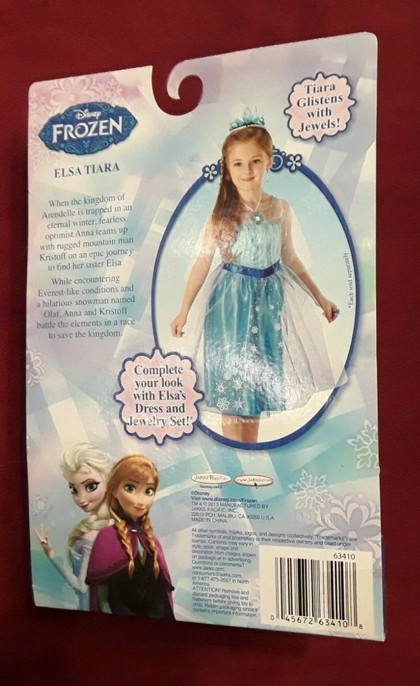 Nuevo - Tiara Disfraz Princesa Infantil Película Frozen de Elsa Disney Foto 2 de 2