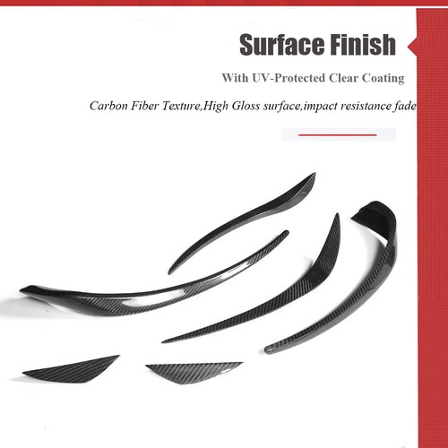 REAL CARBON Front Bumper Splitter Fins Fit for Benz W117 CLA200 CLA250 CLA45 - Picture 7 of 14