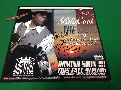 Billy Cook The Truth SIGNED Promo Poster Flat 12