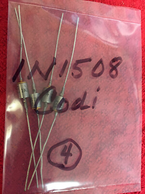 1N1508 CODI     SAME AS  	NTE5069A  		 	 DIODE ZENER 4.7V 1W DO35   4 PCS---