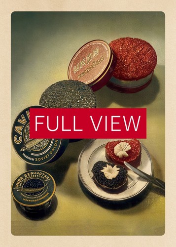 Soviet black caviar, USSR 1952 — Soviet vintage food poster, kitchen prints - Picture 3 of 11