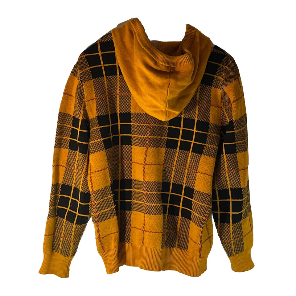 Мужской золотой рабочий свитер с капюшоном свободного кроя одеяло сезонный зимний наряд для улицы - Изображение 2 из 4