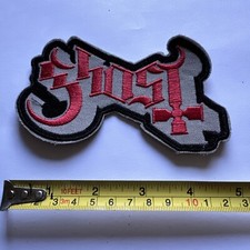 GHOST SHAPED EMBROIDERED PATCH