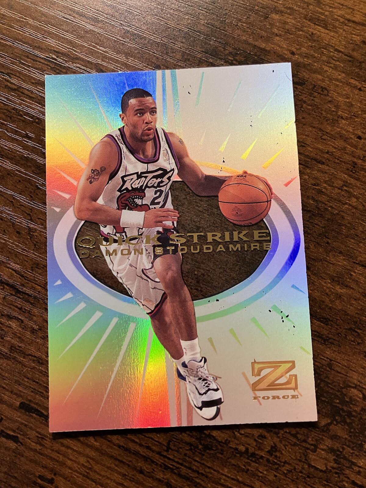 1997-98 Skybox Z-Force Quick Strike Damon Stoudamire #9QS