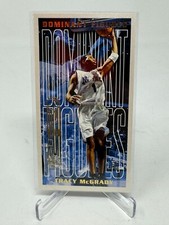 2001-02 Topps Basketball Tracy McGrady Dominant Figures High Tops Card #DF6 EX