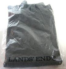 Lands End Women Mock Neck Shirt Long Sleeved Top Charcoal Heather Gray Small NWT
