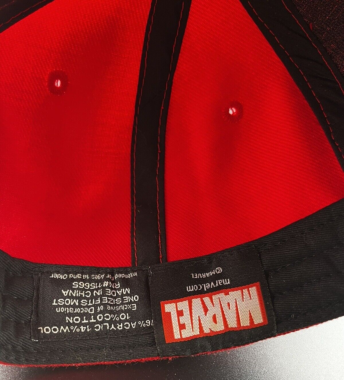 Deadpool Hat Snapback Flat Bill Marvel Comics Off… - image 6