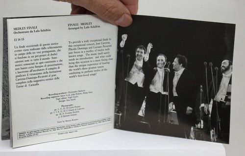 Carreras, Domingo, Pavarotti - THE THREE TENORS IN CONCERT 1990 Mehta Music CD - Picture 9 of 9