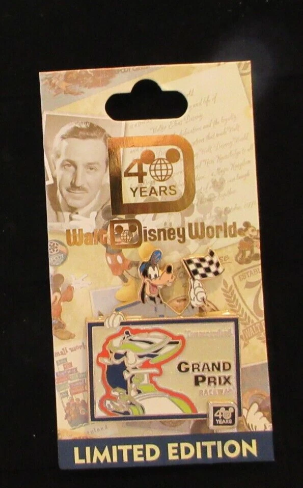 2011 WDW GOOFY GRAND PRIX RACEWAY АТТРАКЦИОН 40-Я ГОДОВЩИНА. ЗНАЧОК - LE 1500 - #84205 - Изображение 3 из 3