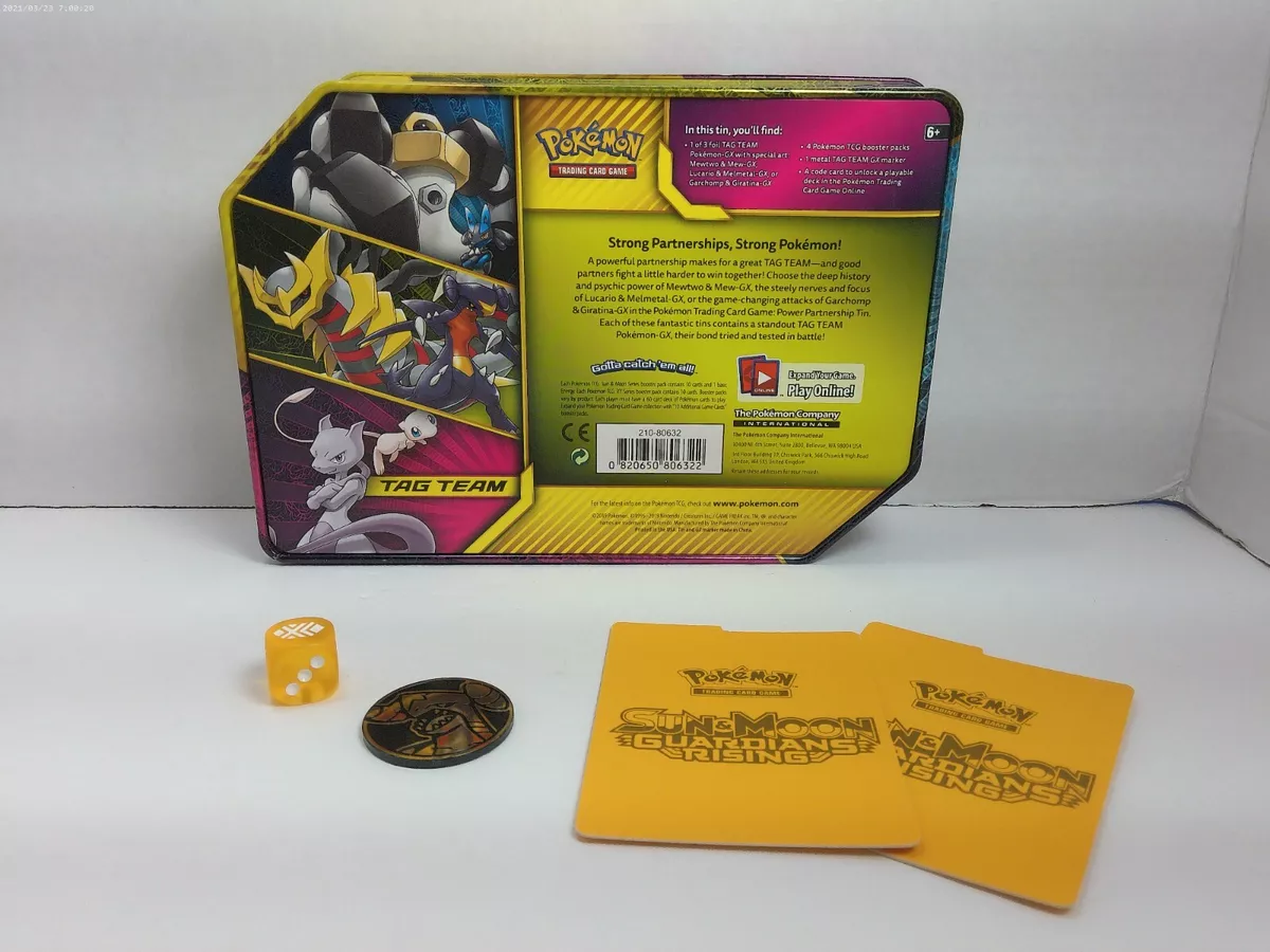 2019 Pokemon TCG Power Partnership Tin Mewtwo & Mew GX - US