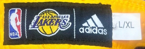 Gorra Adidas Los Angeles Lakers Flexfit Talla L/XL Gorra NBA Baloncesto Púrpura Amarillo - Imagen 8 de 9